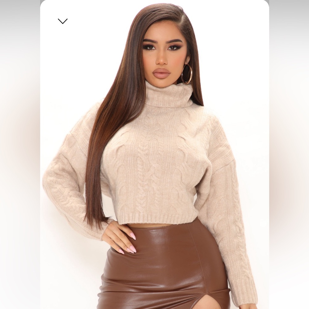 Fashion Nova chunky knit sweater